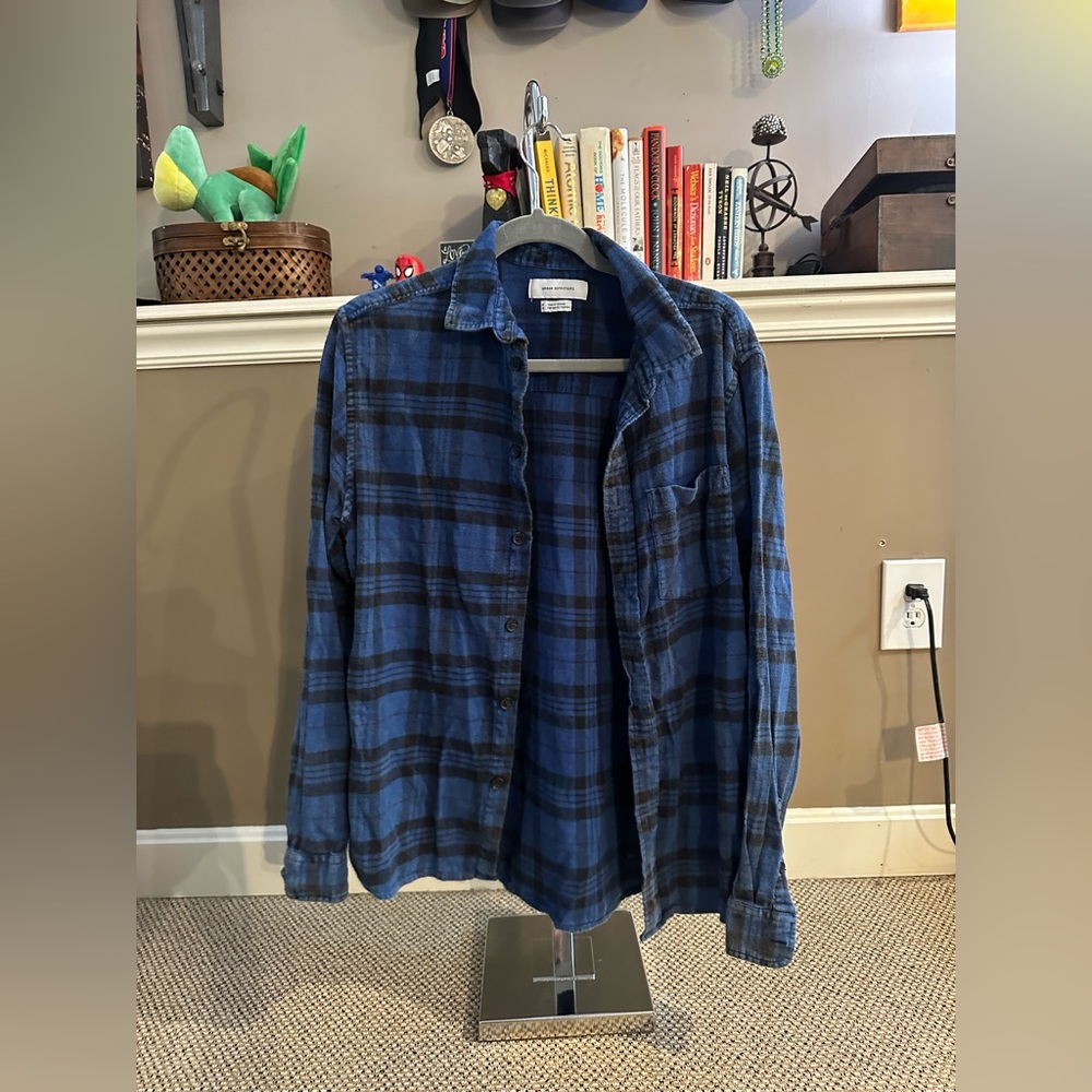 Blue Urban Outfitters Flannel | Like New | Size: M